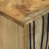 TV-kaappi 105 x 33 x 46 cm ruskea täysi mangopuu