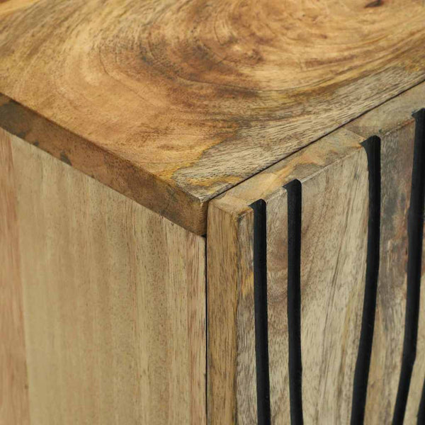 TV-kaappi 105 x 33 x 46 cm ruskea täysi mangopuu