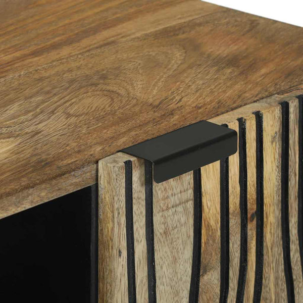TV-kaappi 105 x 33 x 46 cm ruskea täysi mangopuu