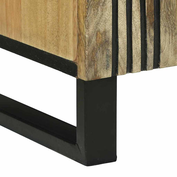 TV-kaappi 105 x 33 x 46 cm ruskea täysi mangopuu