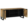 TV-kaappi 105 x 33 x 46 cm ruskea täysi mangopuu