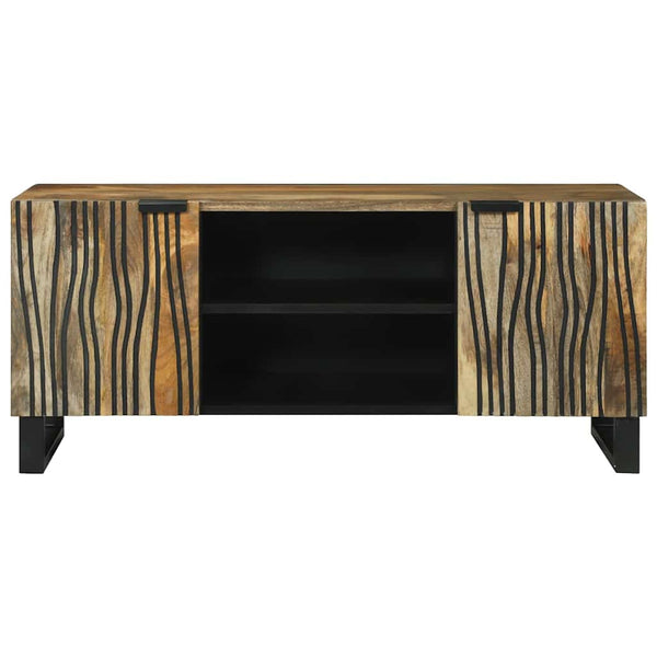 TV-kaappi 105 x 33 x 46 cm ruskea täysi mangopuu