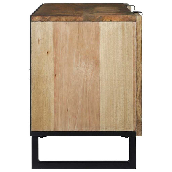 TV-kaappi 105 x 33 x 46 cm ruskea täysi mangopuu