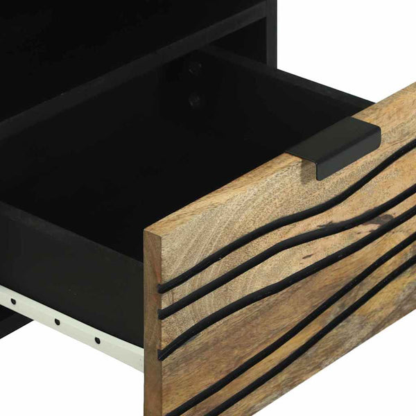 Yöpöytäkaappi 2 pcs Ruskea 40 x 33 x 46 cm täysi mangopuu