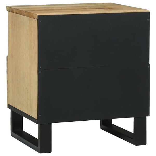 Yöpöytäkaappi 2 pcs Ruskea 40 x 33 x 46 cm täysi mangopuu