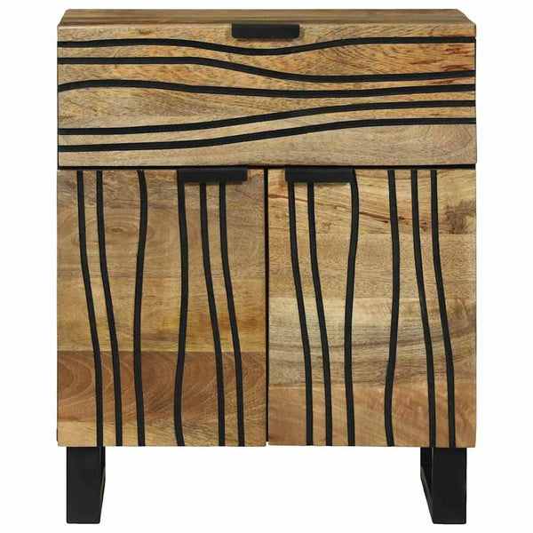 Yöpöytäkaappi Ruskea 50 x 33 x 60 cm täysi mangopuu