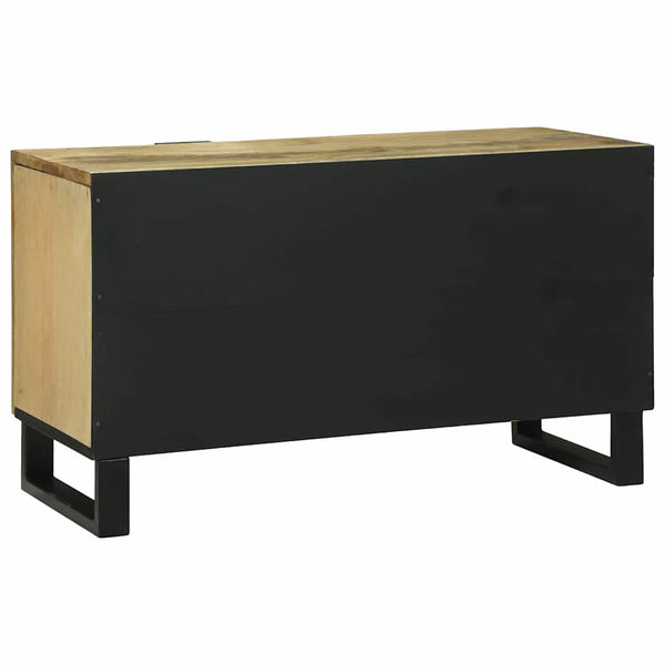 TV-kaappi 80 x 33 x 46 cm, täysi mangopuu, ruskea
