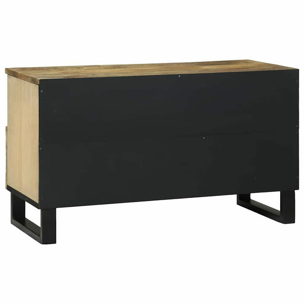 Media varasto kaappi Ruskea 80 x 33.5 x 46 cm täysi mangopuu