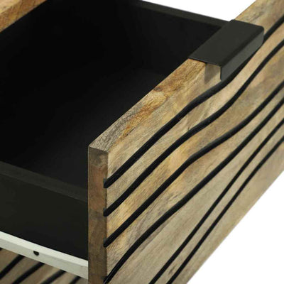 Sivupöytä laatikon kanssa Ruskea 40 x 33 x 75 cm täysi mangopuu