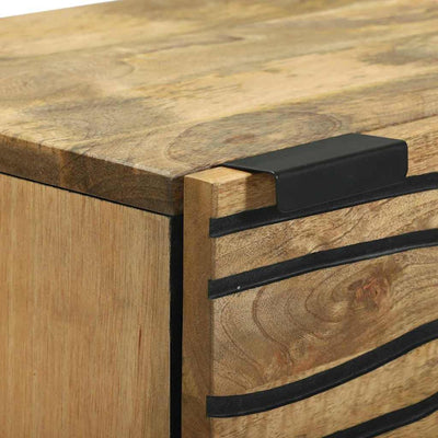 Highboard Ruskea 40 x 33 x 110 cm täysi mangopuu