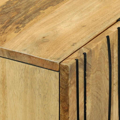 Highboard Ruskea 60 x 33 x 100 cm täysi mangopuu