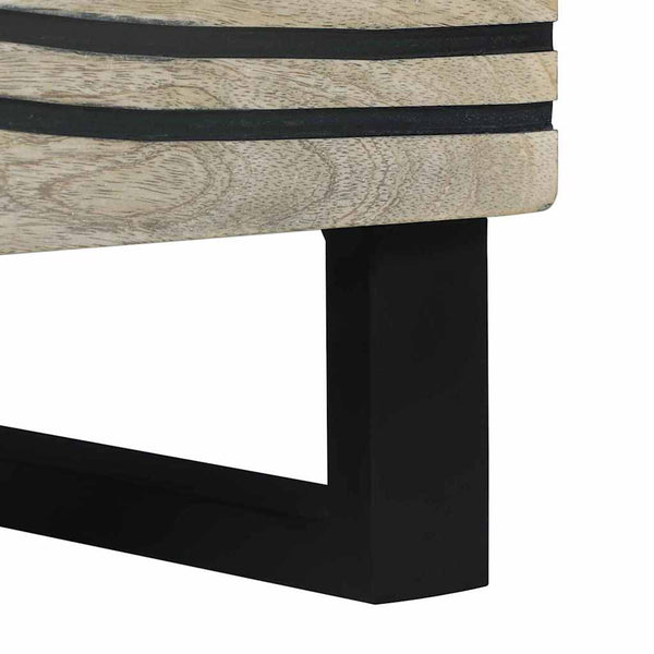 Yöpöydät 2 pcs Luonnollinen 40 x 33 x 46 cm täysi mangopuu