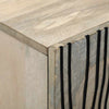 TV-kaappi Valkoinen 105 x 33 x 46 cm täysi mangopuu