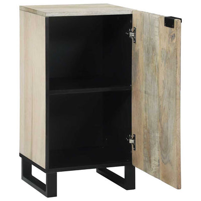 Sivupöytä Valkoinen 40 x 33 x 75 cm täysi mangopuu