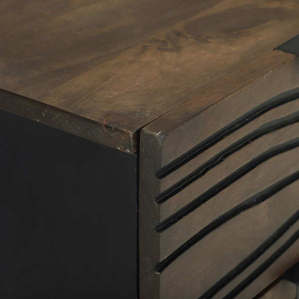 Yöpöytäkaappi 2 pcs pähkinäpuu 40 x 33 x 46 cm täysi mangopuu