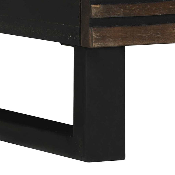 Yöpöytäkaappi 2 pcs pähkinäpuu 40 x 33 x 46 cm täysi mangopuu