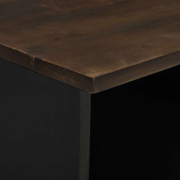 Yöpöytäkaappi 2 pcs pähkinäpuu 40 x 33 x 46 cm täysi mangopuu