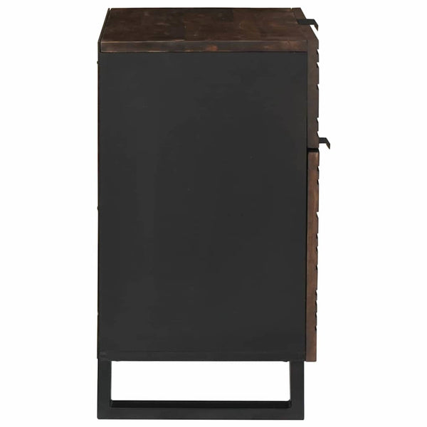 Yöpöytäkaappi pähkinäpuu 50 x 33 x 60 cm täysi mangopuu