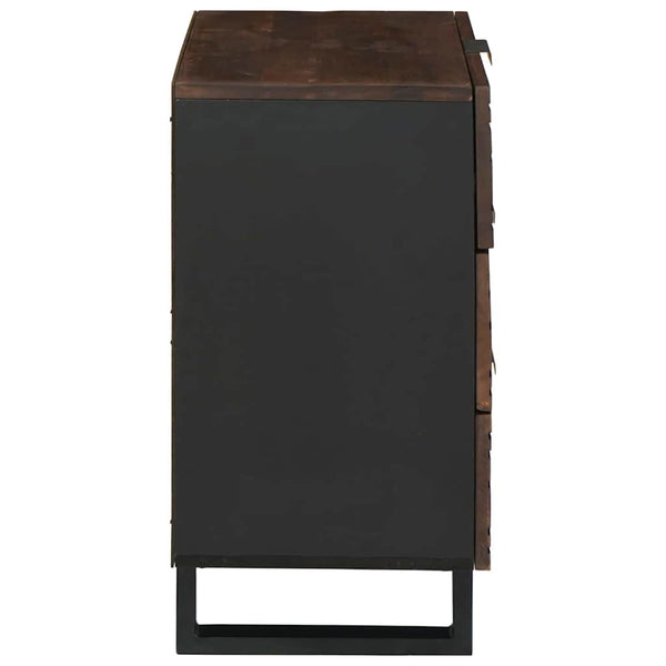 Yöpöytäkaappi pähkinäpuu 50 x 33 x 60 cm täysi mangopuu