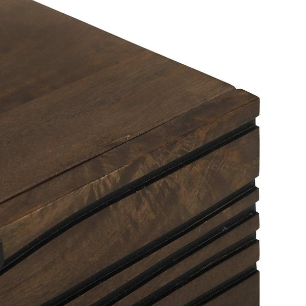 Yöpöytäkaappi pähkinäpuu 50 x 33 x 60 cm täysi mangopuu