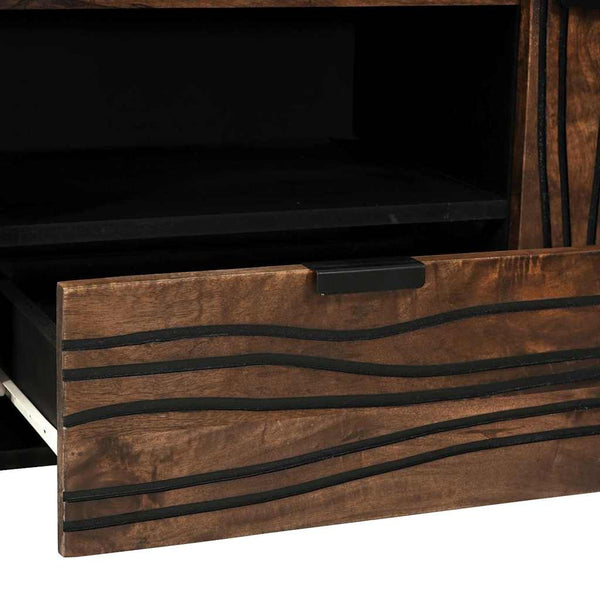 TV-kaappi mangopuusta ruskea 105 x 33 x 46 cm