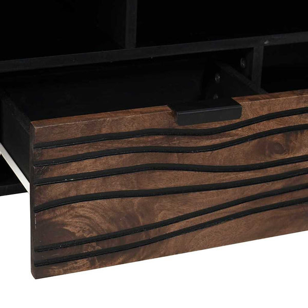 Ruskea TV-kaappi 105 x 33 x 46 cm täyspuusta mangosta
