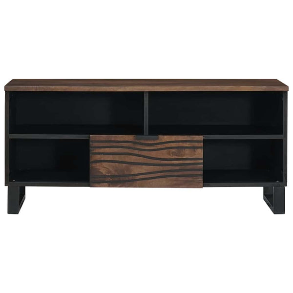 Ruskea TV-kaappi 105 x 33 x 46 cm täyspuusta mangosta
