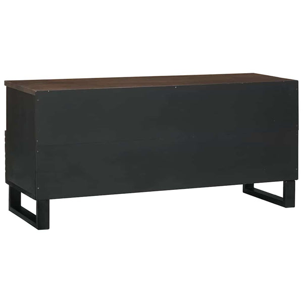 Ruskea TV-kaappi 100 x 33 x 46 cm täysestä mangopuusta