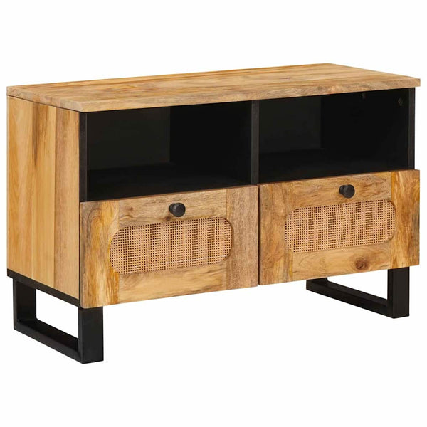 TV-kaappi hyllyllä Ruskea 70 x 33 x 46 cm Kiinteä mango puu