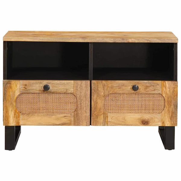 TV-kaappi hyllyllä Ruskea 70 x 33 x 46 cm Kiinteä mango puu
