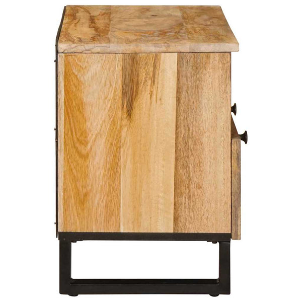 TV-kaappi hyllyllä Ruskea 70 x 33 x 46 cm Kiinteä mango puu