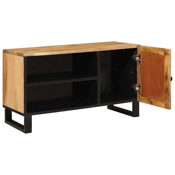 TV-kaappi Ruskea 80 x 33 x 46 cm Kiinteä mango puu
