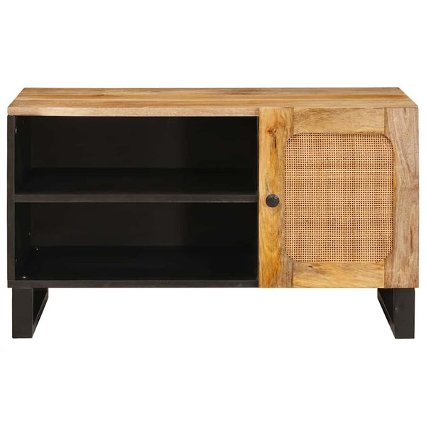 TV-kaappi Ruskea 80 x 33 x 46 cm Kiinteä mango puu