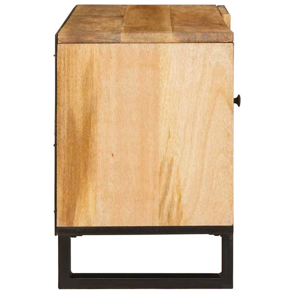 TV-kaappi Ruskea 80 x 33 x 46 cm Kiinteä mango puu