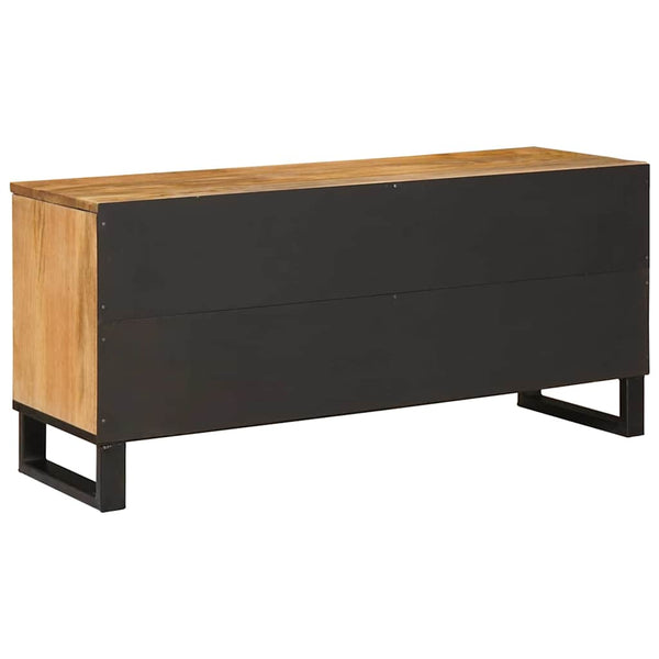 TV-kaappi hyllyllä Ruskea 100 x 33 x 46 cm Kiinteä mango puu