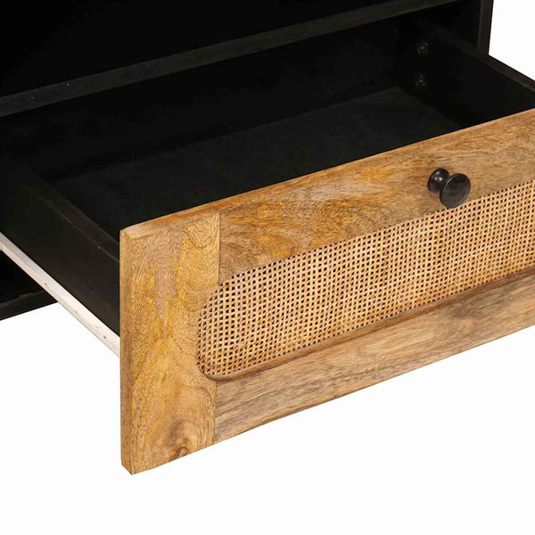 TV-kaappi hyllyllä Ruskea 80 x 33 x 46 cm Kiinteä mango puu