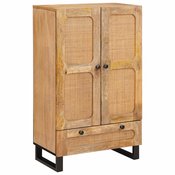 Korkea kaappi ovella Ruskea 40 x 33 x 110 cm Kiinteä mango puu