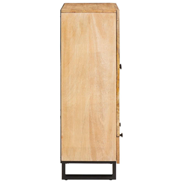 Korkea kaappi ovella Ruskea 40 x 33 x 110 cm Kiinteä mango puu