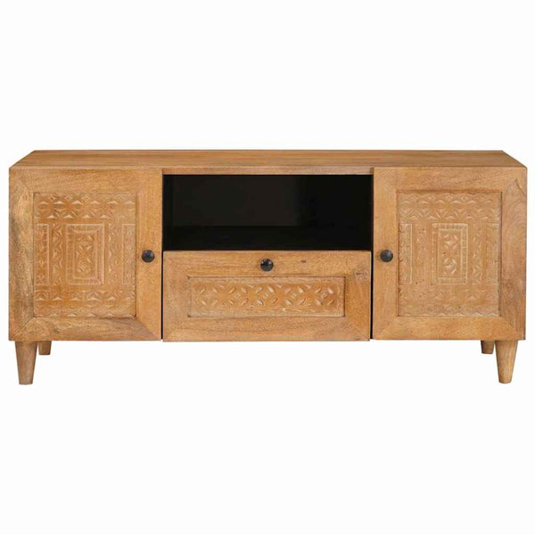 TV-yksiköt hyllyllä Vaaleanruskea 105 x 33 x 46 cm Tekninen puu