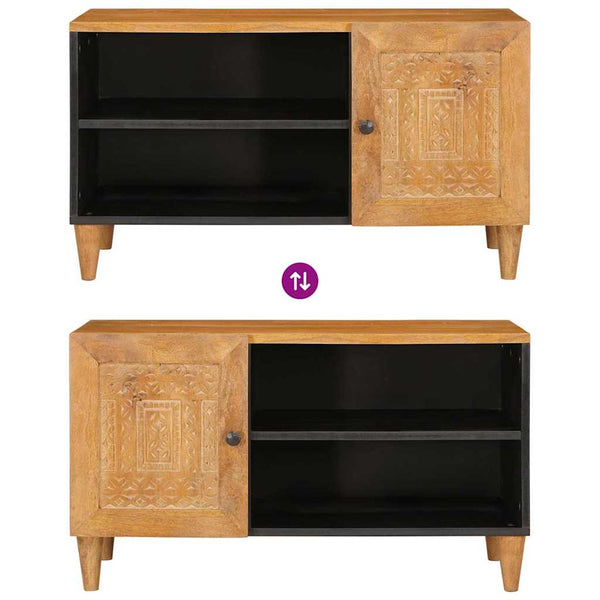 TV-yksiköt hyllyllä Vaaleanruskea 80 x 33 x 46 cm Tekninen puu