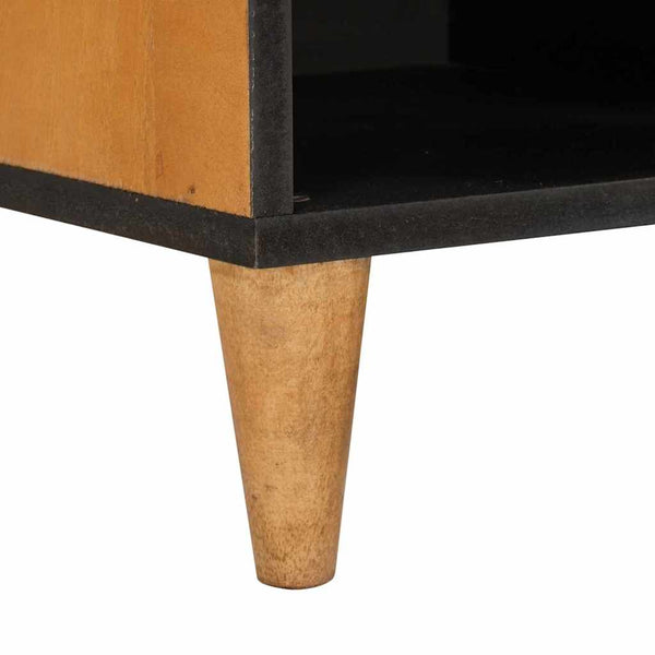 TV-kaappi laatikon kanssa 80 x 33 x 46 cm Kiinteä mango puu