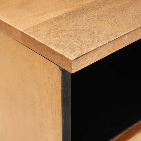 TV-kaappi laatikon kanssa 100 x 33 x 46 cm Kiinteä mango puu