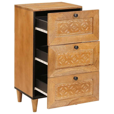 Sivupöytä laatikon kanssa Vaaleanruskea 33.5 x 40 x 75 cm