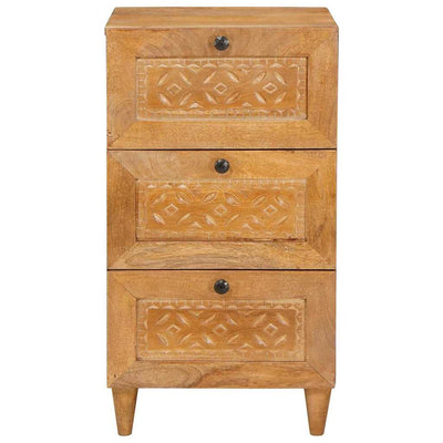 Sivupöytä laatikon kanssa Vaaleanruskea 33.5 x 40 x 75 cm