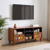 TV-kaappi pähkinäpuu 100 x 33 x 46 cm Kiinteä mango puu