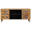 TV-kaappi Luonnollinen 105 x 33 x 46 cm Kiinteä mango puu