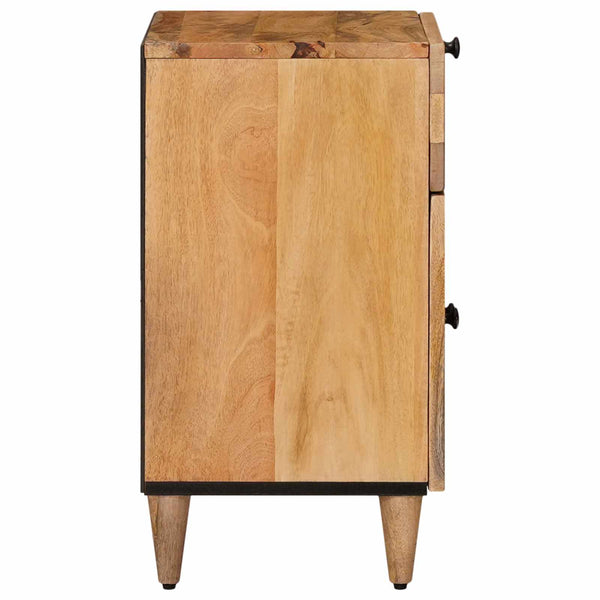 Yöpöytäkaappi Luonnollinen 50 x 33 x 60 cm Kiinteä mango puu