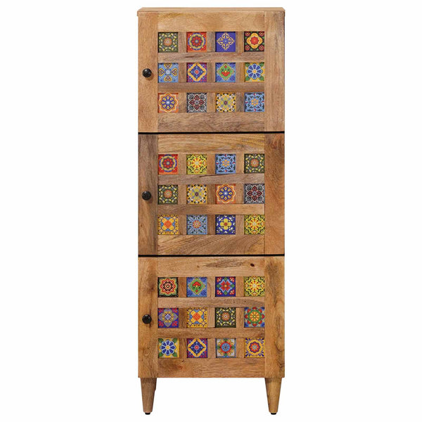 Korkea kaappi Luonnollinen 40 x 33 x 110 cm Kiinteä mango puu
