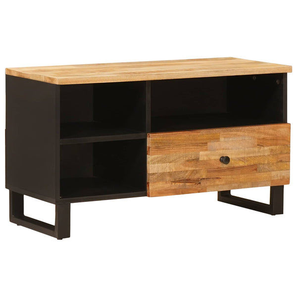 TV-kaappi Ruskea 80 x 33 x 46 cm Kiinteä mango puu