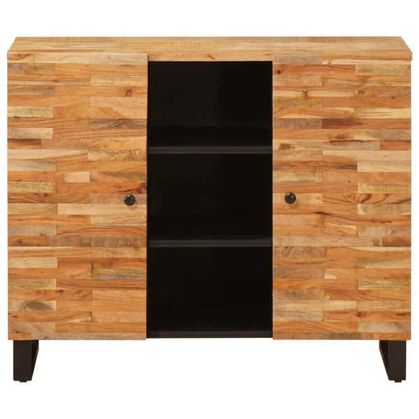 Sivukaappi ovella Ruskea 90 x 33 x 75 cm Kiinteä mango puu